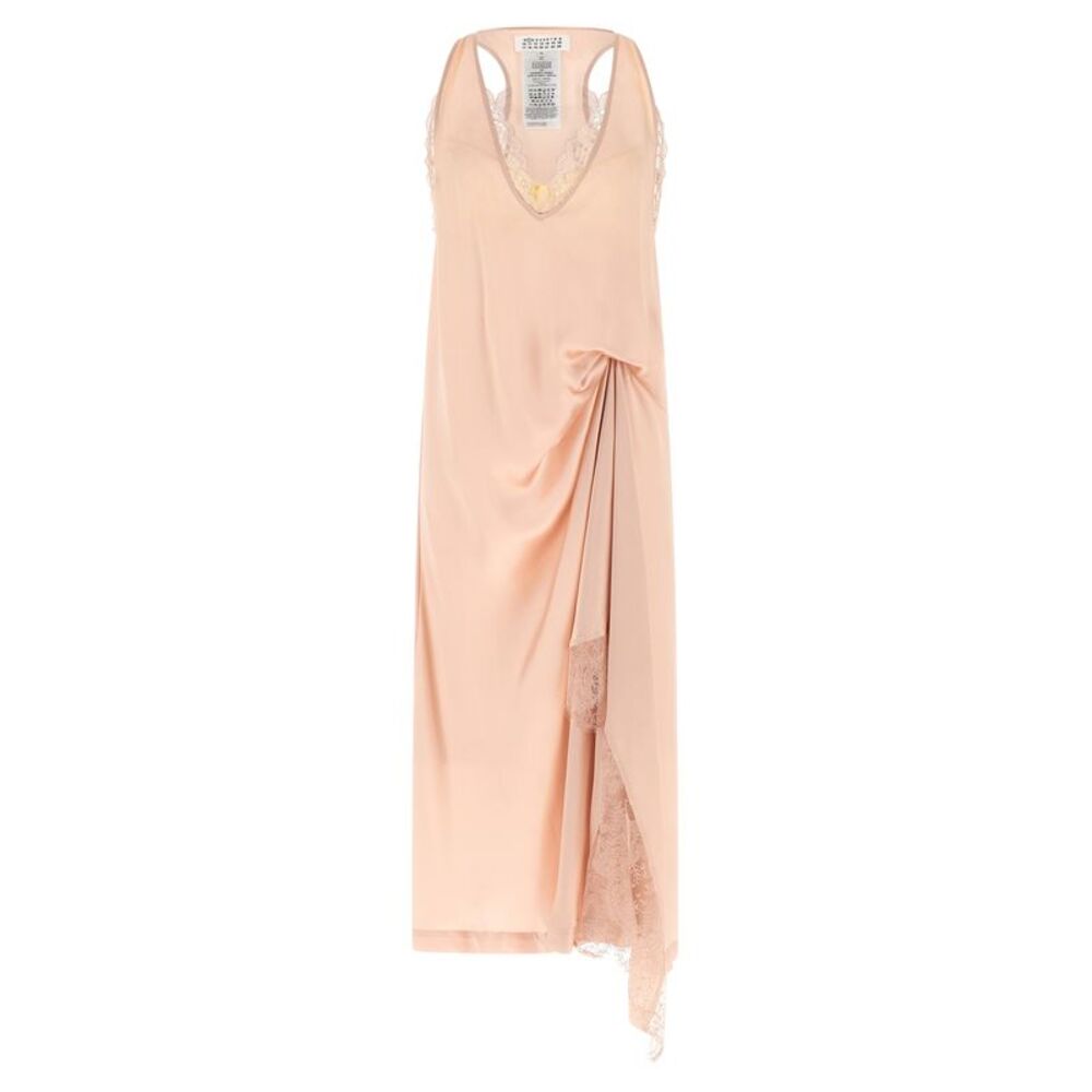 Maison Margiela Multicolor Acetate Midi Women's Dress